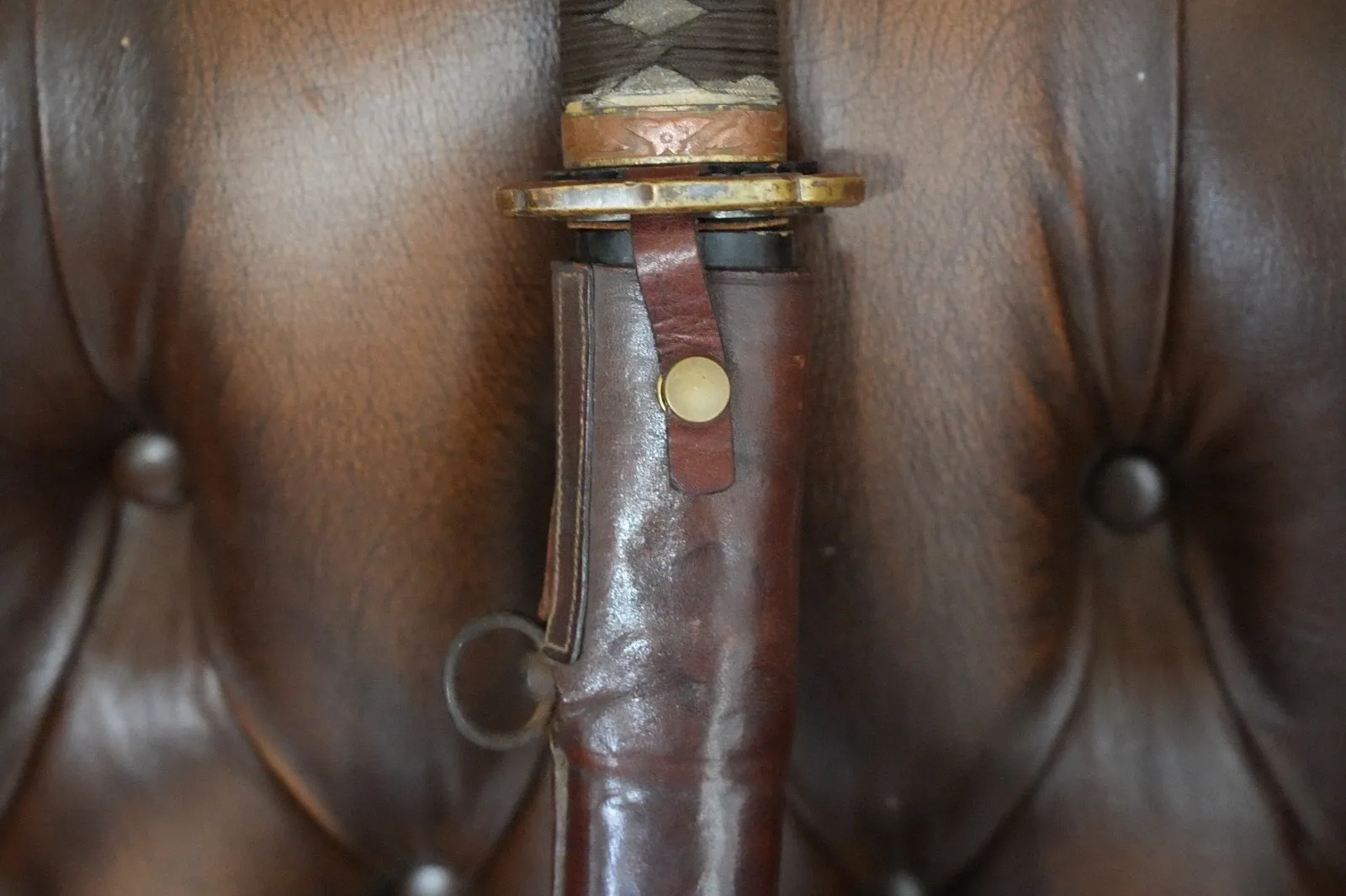 Shin-Guntō Koshirae with Leather Combat Cover