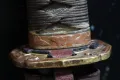 Fuchi and seppa close-up showing the brass fittings around the tsuka