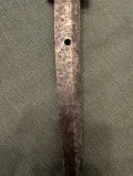The nakago showing the signature 興亜一心 満鐵作之 (Kōa Isshin Mantetsu saku kore)