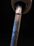 The blade at the habaki, showing the polished surface
