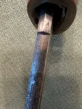 The blade at the habaki, showing the polished surface