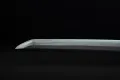 The kissaki (point) of the blade seen in profile