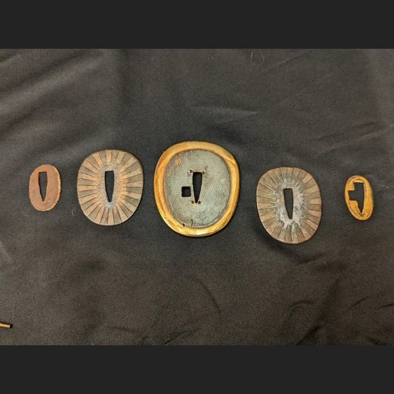 Imperial Japanese Navy Kaiguntō Tsuba Set
