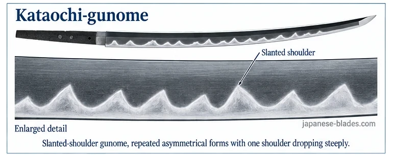 Kataochi-gunome — example