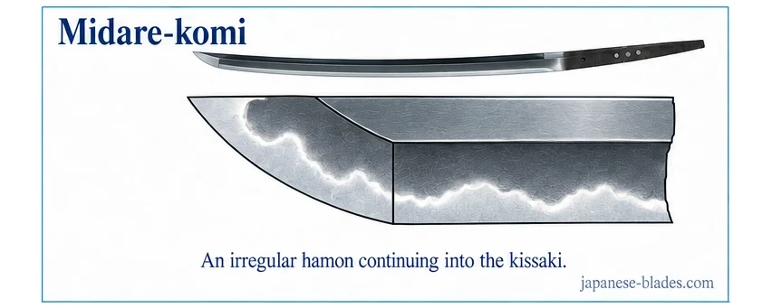 Midare-komi — example